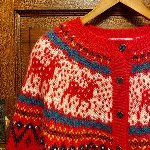 Vintage Mohair Northern Isles Christmas Sweater